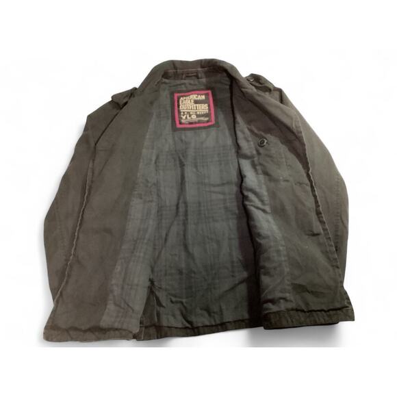 American Eagle Outfitter jacket plaid lining women’s L black - Picture 2 of 7